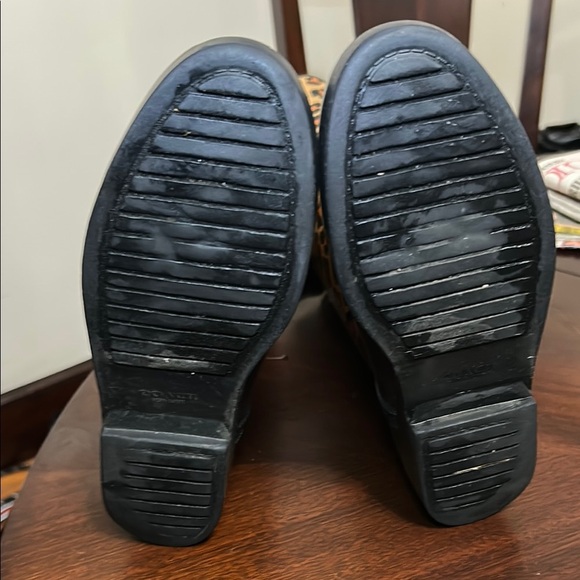 COACH Tristee Leopard Waterproof Lace-Up Rain Boots - Picture 11 of 12